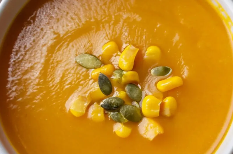 Easy 15 Minute Pumpkin Corn Soup Recipe With A Unique Twist